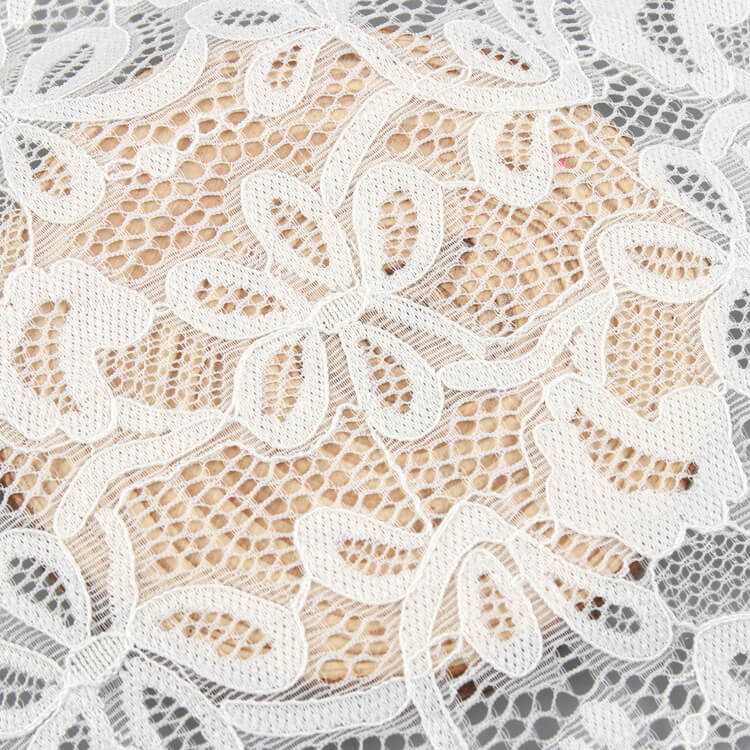 Lace Trim Dress Nylon Lace Fabric for Women's Wear Wholesale Supplier 3